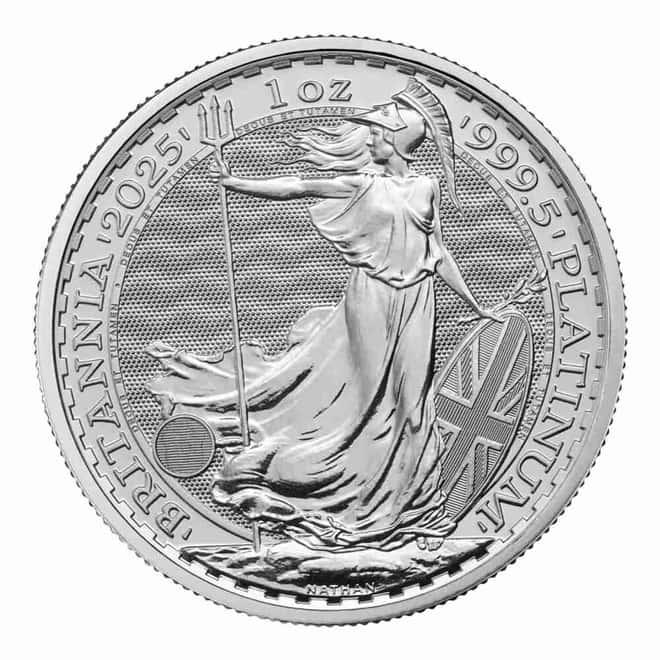 2025 Great Britain 1 oz Platinum Britannia Coin BU