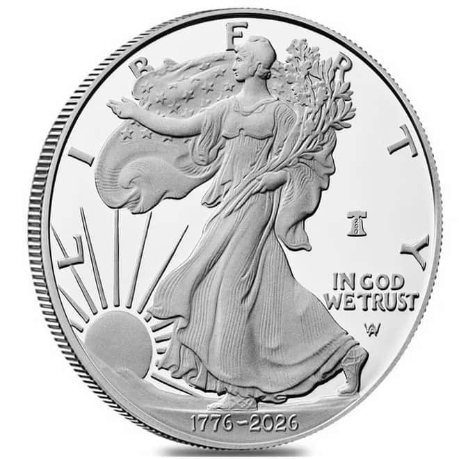 2026-W 1 oz Proof Silver American Eagle Liberty Bell Privy 250th Ann. PCGS PF 70 FDOI West Point
