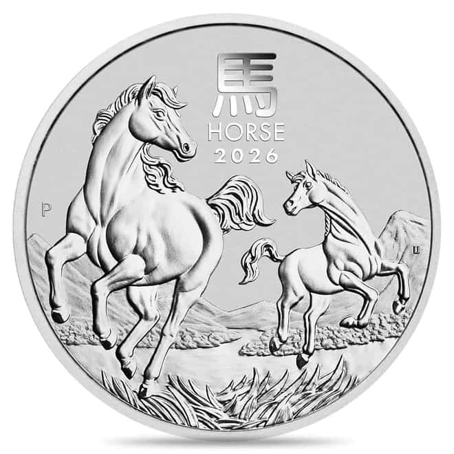 2026 1 Kilo Silver Lunar Horse BU Australian Perth Mint