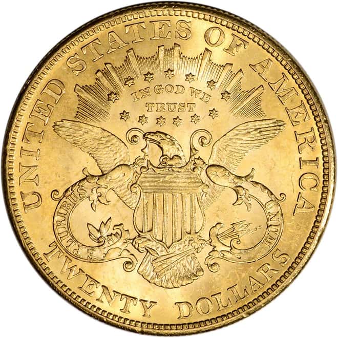$20 Gold Double Eagle Liberty Head PCGS MS 61 (Random Year)