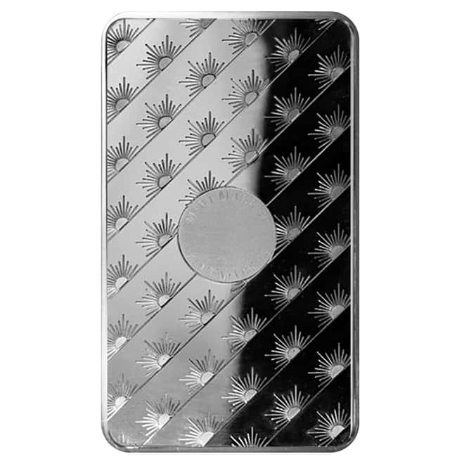 100 oz Sunshine Mint Silver Bar .999 Fine (Pressed)