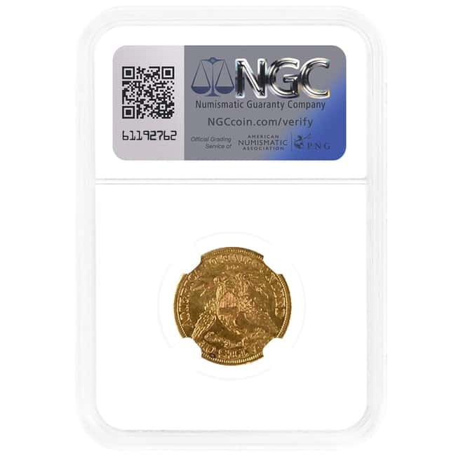 1892-CC $5 Liberty Head Half Eagle Gold Coin NGC AU Details