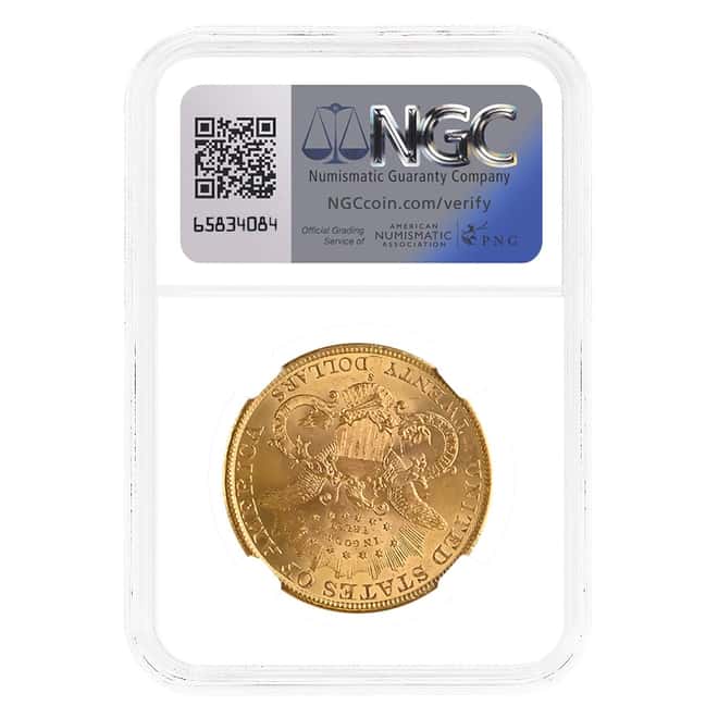 1898-S $20 Liberty Head Gold Double Eagle Coin NGC MS 64