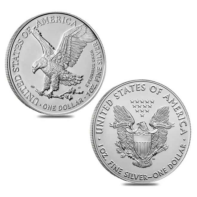 Roll of 20 - 1 oz Silver American Eagle $1 Coin BU (Random Year)