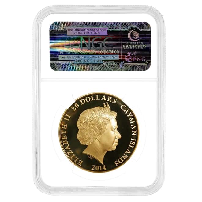 2014 KY Knighthood of Ronald Reagan Gold Coin NGC PF 70 w/COA