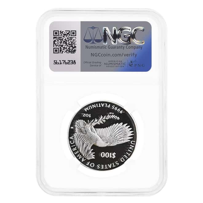 2020-W 1 oz Proof Platinum American Eagle Happiness NGC PF 70