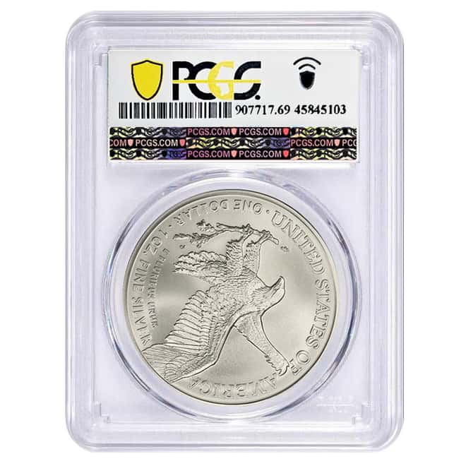 2021 1 oz Silver American Eagle At Dusk & At Dawn T-2 PCGS MS 69