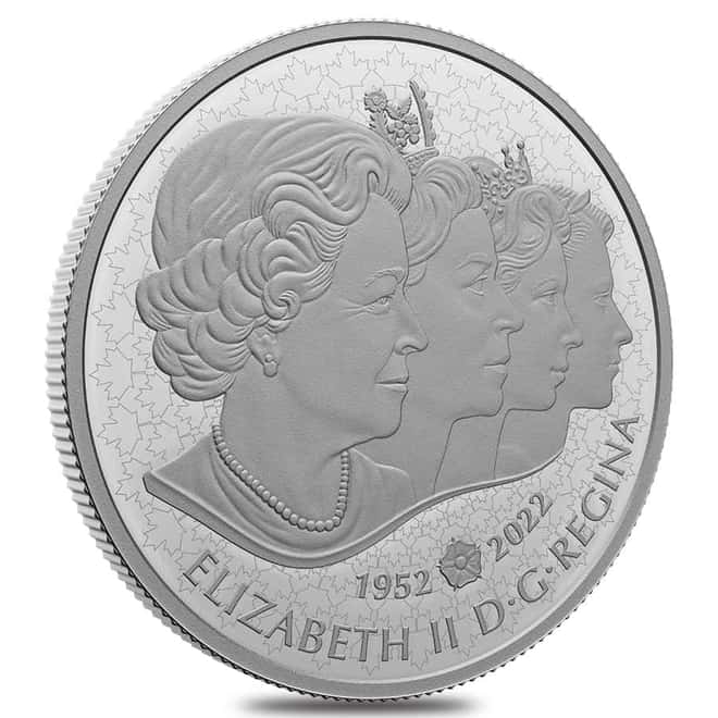 2022 Canada 5 oz Queen Elizabeth II Coronation Silver Coin
