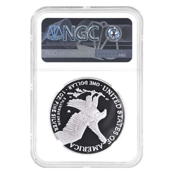 2022-W 1 oz Proof Silver American Eagle NGC PF 70 FDOI (Castle)