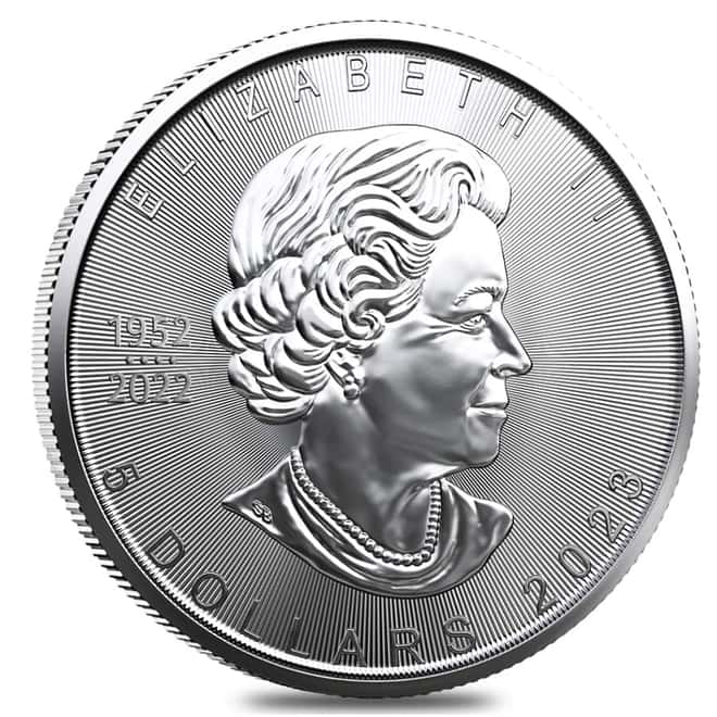 2023 1 oz Canadian Silver Maple Leaf .9999 Fine $5 Coin BU