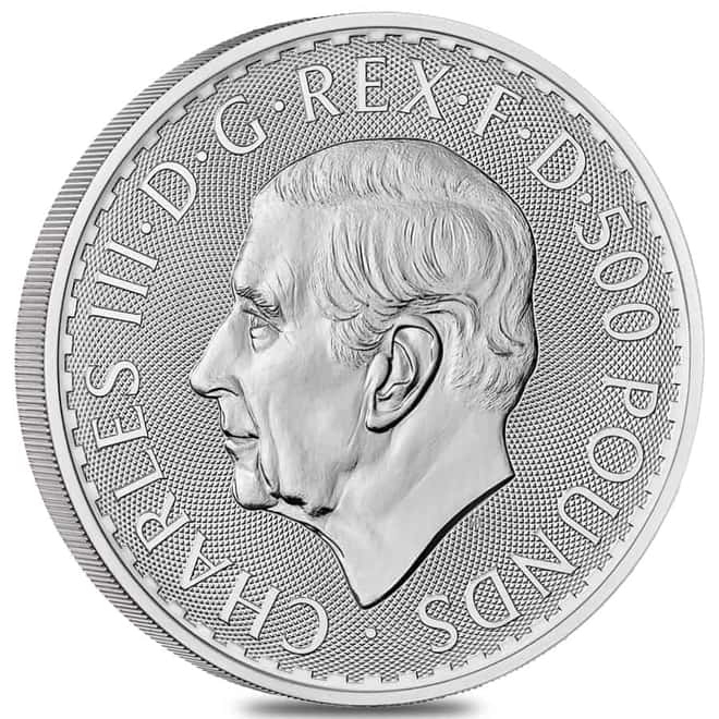 2023 Great Britain 1 Kilo Silver Britannia King Charles III BU