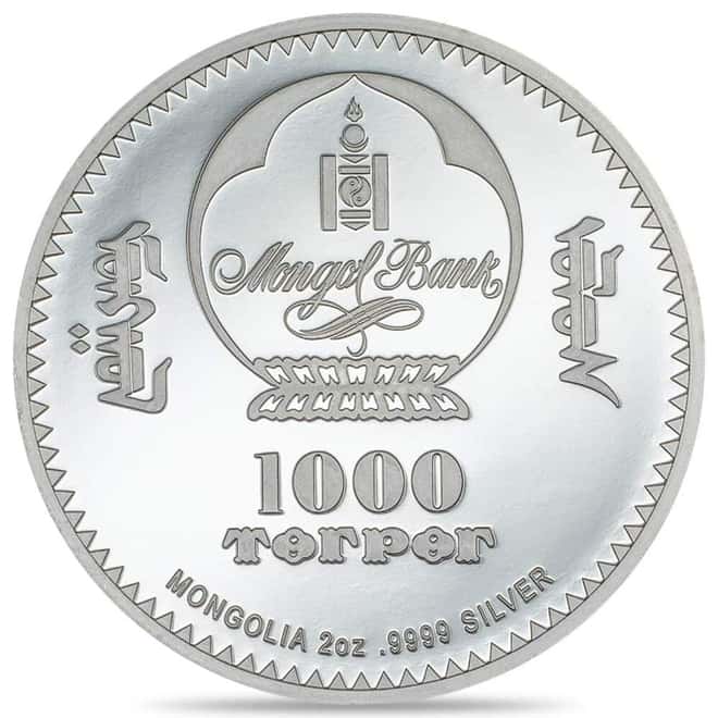 2024 Mongolia 2 oz Silver Faberge Imperial Coronation Egg Coin