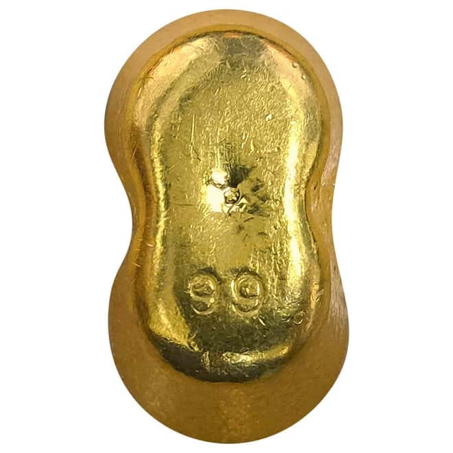 1.2057 oz Chinese Sycee Yuanbao 1 Tael .99+ Fine Gold