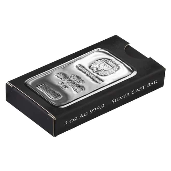 Lot of 20 - 5 oz Germania Mint Silver Bar .9999 Fine