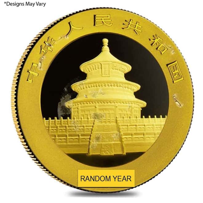 Chinese 30 Gram Gold Panda .999 Fine (Random Year, Abrasions)
