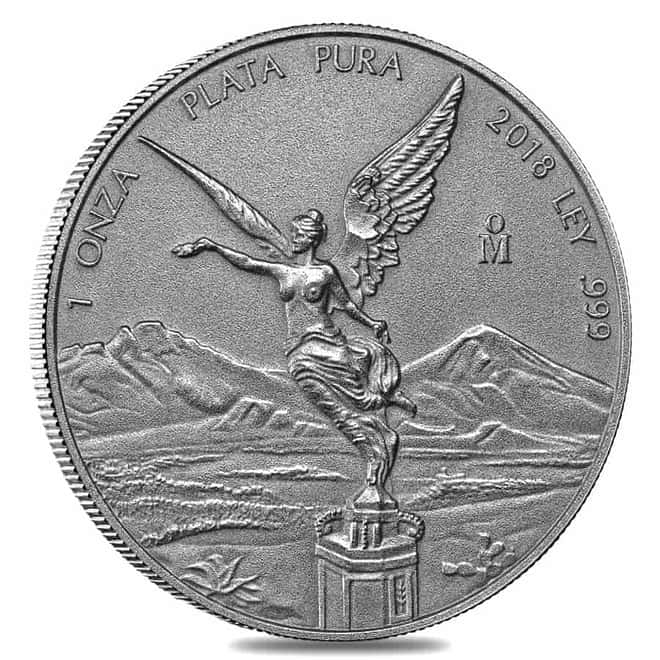 2018 Mexico 1 oz Antiqued Silver Libertad Coin PCGS MS 70 FS