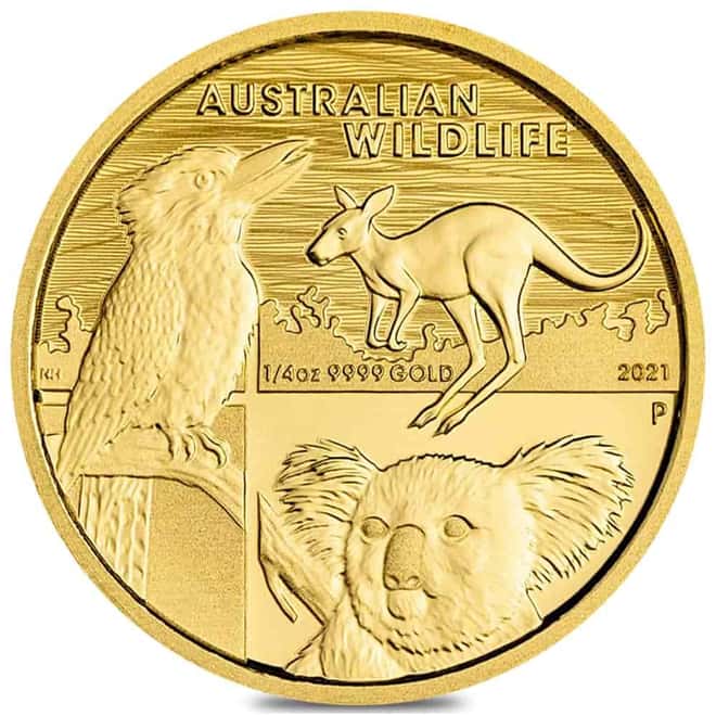 2021 1/4 oz Australian Wildlife Gold Coin BU Perth Mint