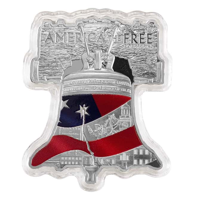 2023 Solomon Islands 2 oz Silver Liberty Bell Shaped Coin