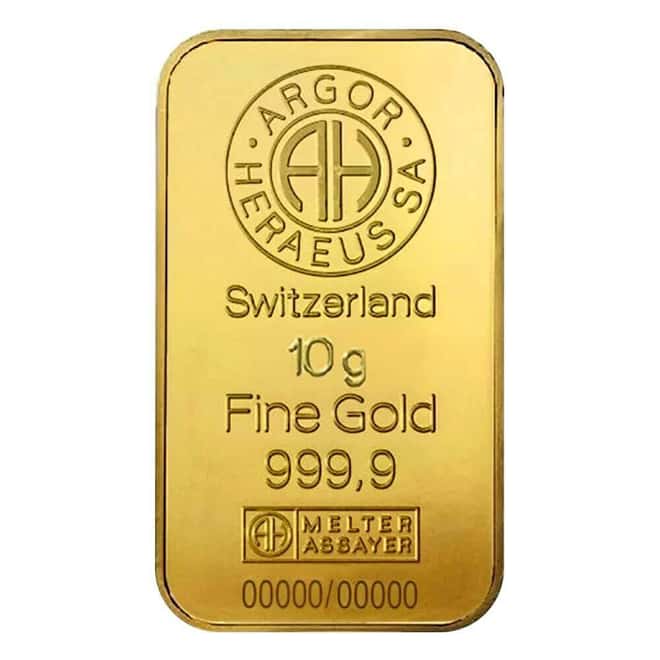 2025 10 Gram Argor Heraeus Lunar Snake Gold Bar (in Assay)