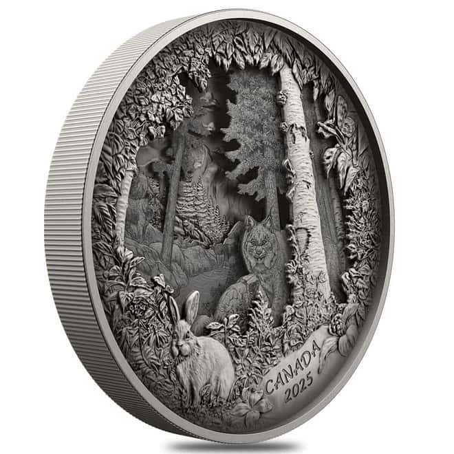 2025 Canada 738.92 Gram Predator or Prey in Shadow Box Silver Coin .9999 Fine