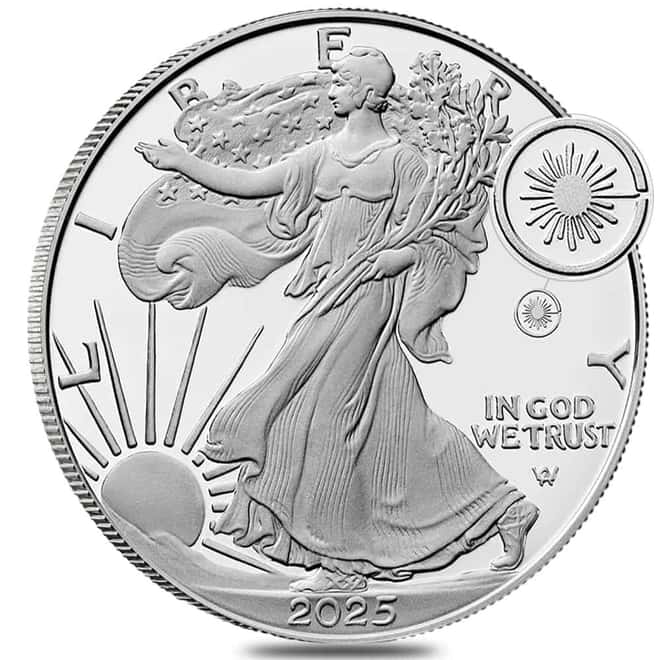 2025-W Laser Engraved Privy 1 oz Proof Silver American Eagle PCGS PF 69 FS
