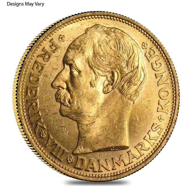 20 Kroner Denmark Gold Coin AGW .2593 oz AU/BU (Random Year)