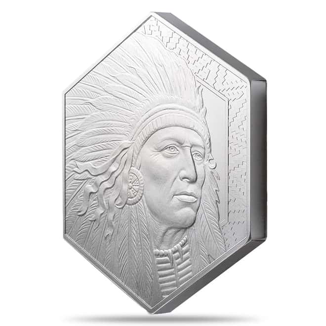 10 oz Buffalo Warrior Silver Hexagon Bar .999 Fine