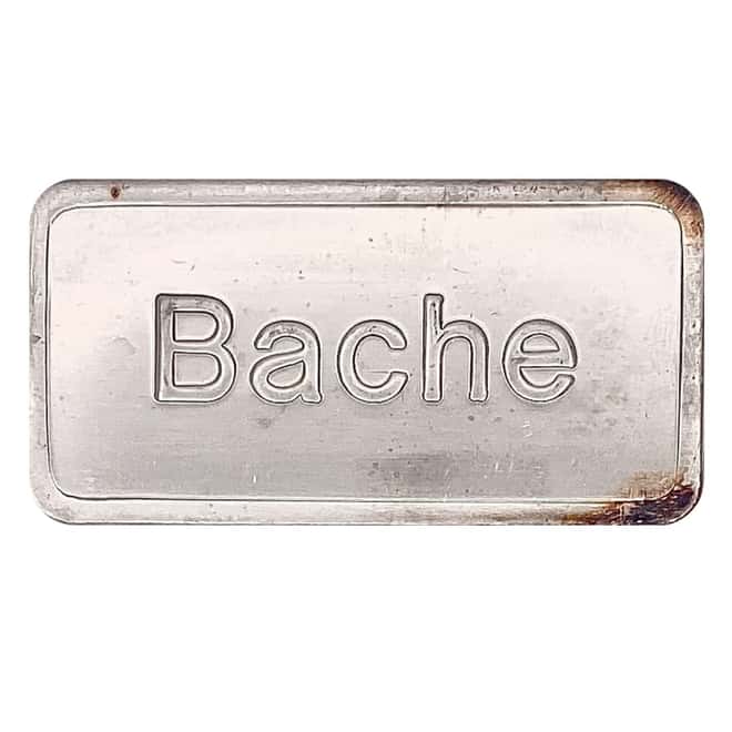 1 oz Bache Silver Bar .999 Fine