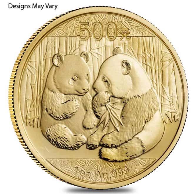 1 oz Chinese Gold Panda Unc/Proof (Random Year, Sealed)
