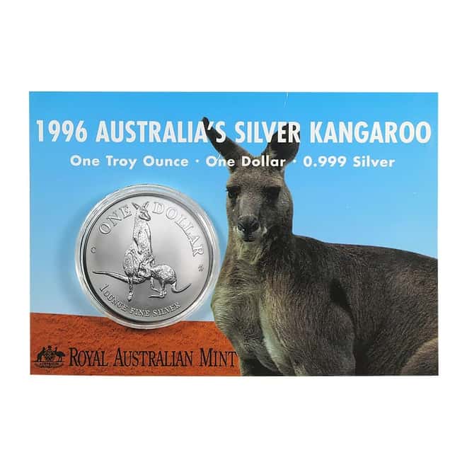 1996 1 oz Australian Silver Kangaroo Royal Australian Mint BU