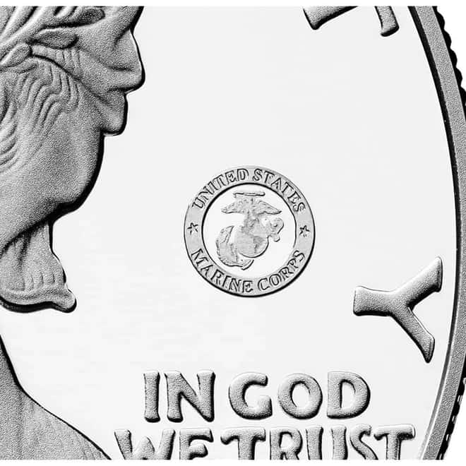 2025-P Marine Corps Privy 1 oz Proof Silver American Eagle (w/Box & COA)