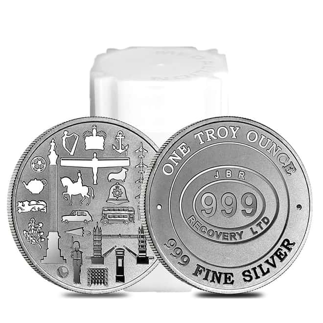 1 oz JBR Silver Round .999 Fine