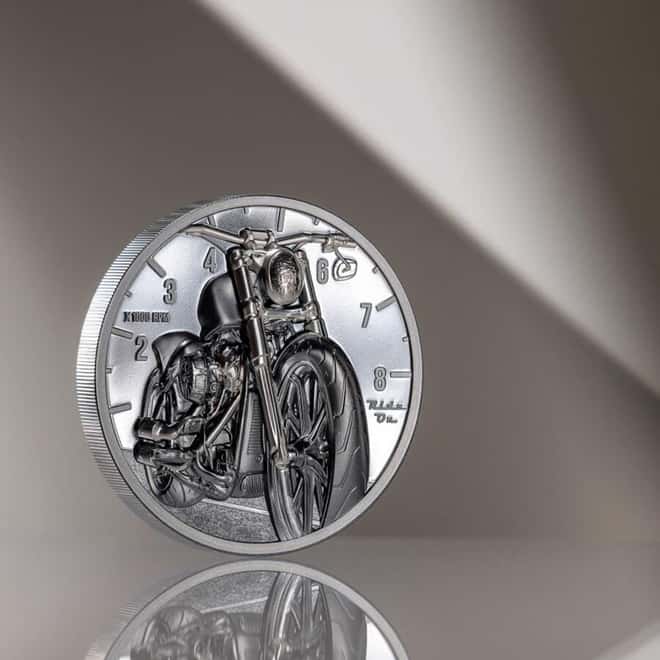 2024 Cook Islands 2 oz Silver The Journey Motorbike Coin