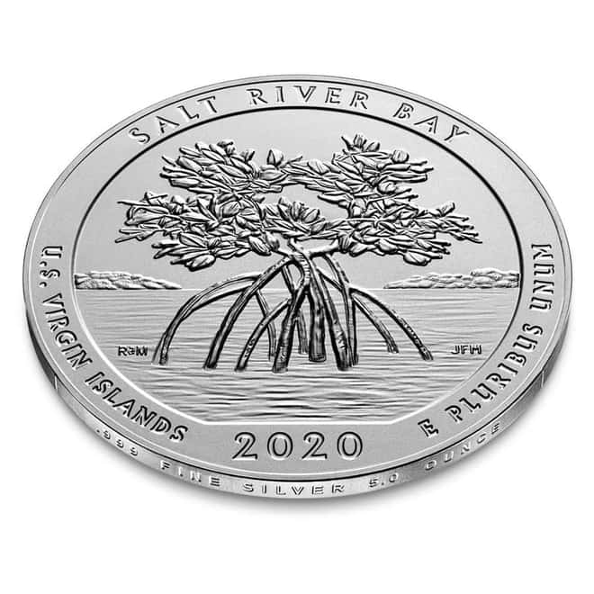 2020-P 5 oz Silver ATB Salt River Bay U.S Virgin Islands Unc Coin