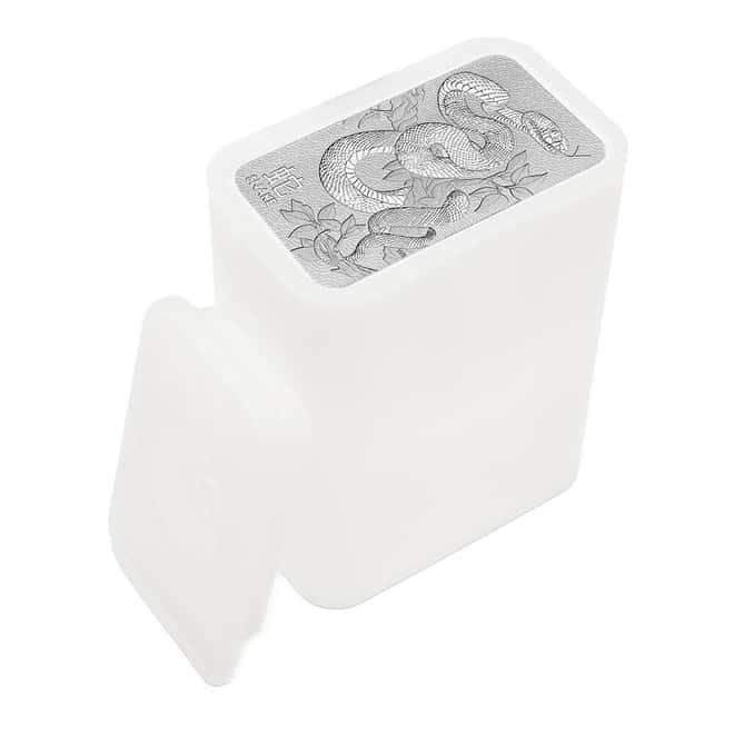 1 oz Perth Mint Lunar Snake Silver Bar .9999 Fine