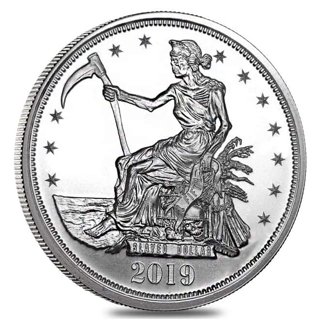 Zombucks "Slayed Dollar" 1 oz .999 Fine Silver Round