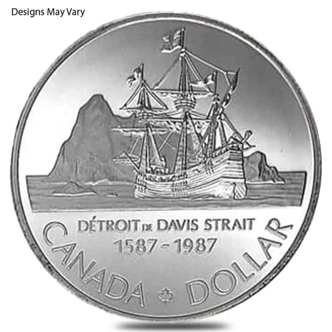 Canada 0.375 oz Proof Silver Dollar Coin .500 Fine (Random Year / Design)