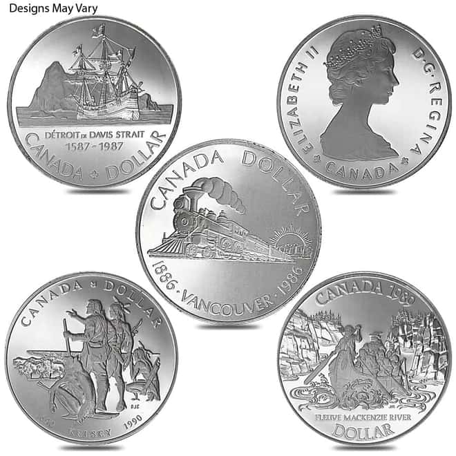 Canada 0.375 oz Proof Silver Dollar Coin .500 Fine (Random Year/Design)