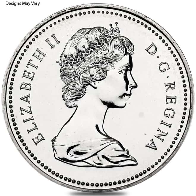 Canada 0.375 oz Silver Dollar Coin .500 Fine BU (Random Year / Design)