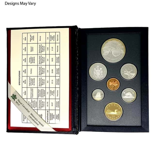 Canada 1.43 oz Silver Proof 7-Coin Set .925 Fine Random Year (w/Box & COA)