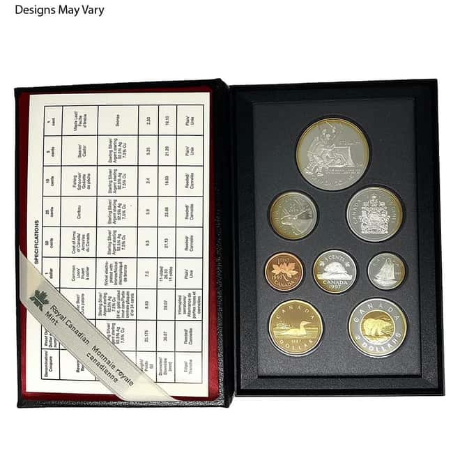 Canada 1.69 oz Silver Proof 8-Coin Set .925 Fine Random Year (w/Box & COA)