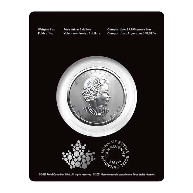 2022 1 oz Canadian Treasured Silver Maple Leaf Coin BU - Congratulations