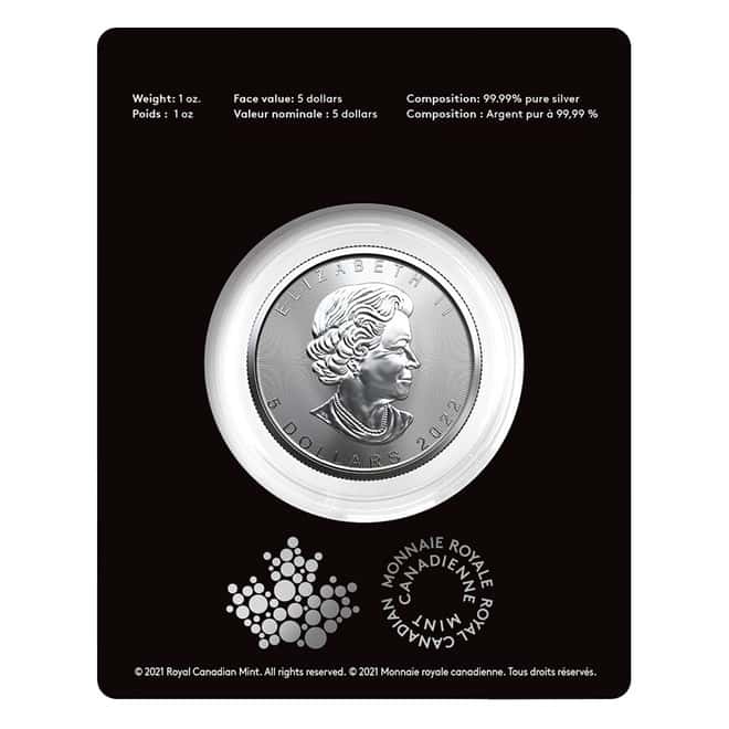 2022 1 oz Canadian Treasured Silver Maple Leaf Coin BU - Happy Birthday