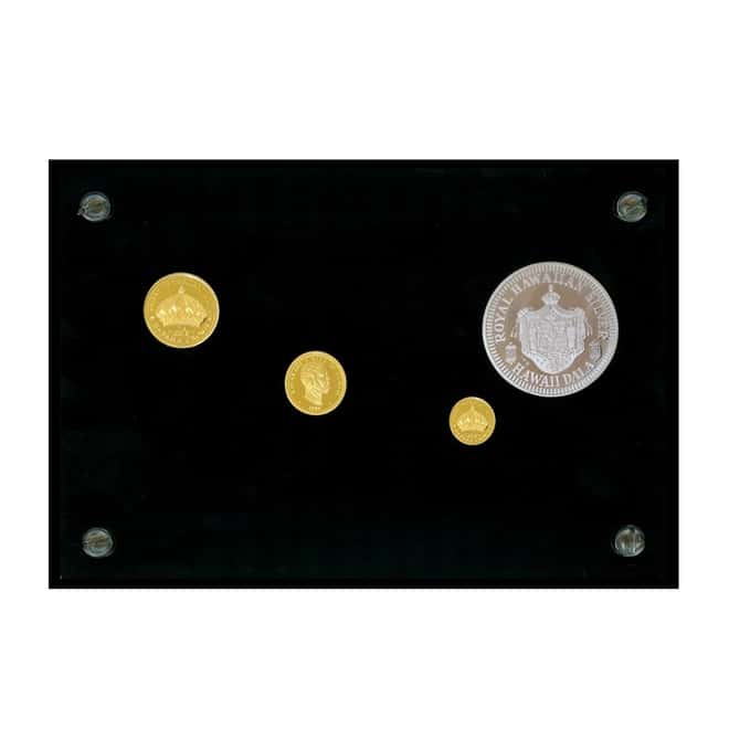 1994 Gold / Silver Royal Hawaiian King Kalakaua 4-Coin Proof Set (w/Box)