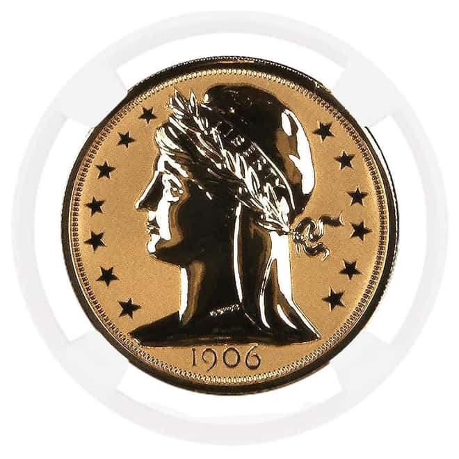 2020 1 oz Gold 1906 Barber Double Eagle Pattern Smithsonian NGC PF 70 UCAM
