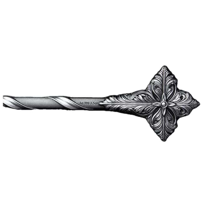 2024 2.5 oz South Korea The Halberd of St. Raphael Silver Bar .999 Fine