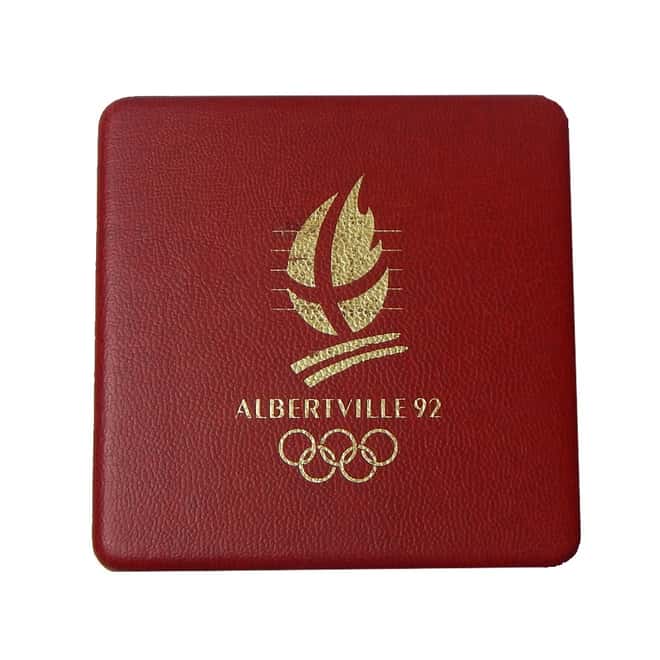 1989 France Proof Gold 500 Francs Winter Olympics (w/Box & COA)