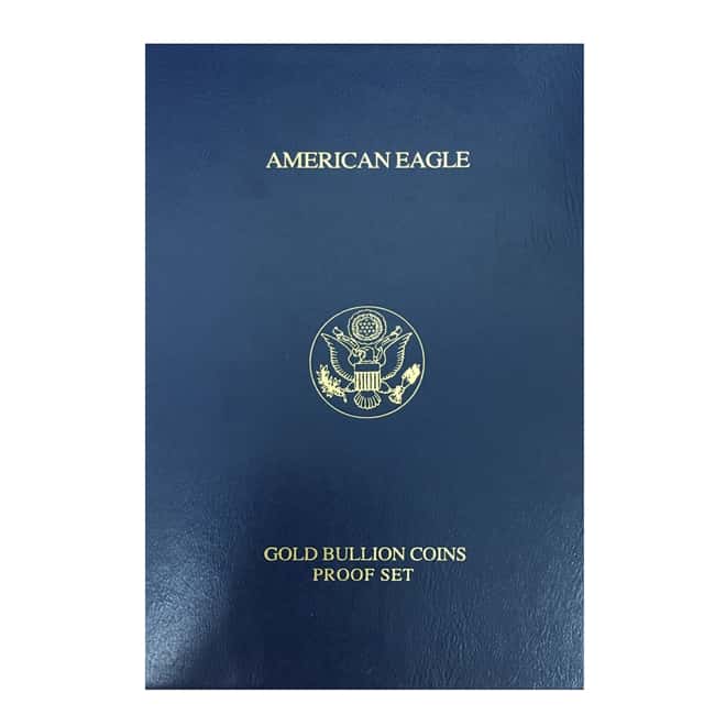 2007 W Gold 1.85 oz Proof American Eagle 4-Coin Set (W/Box & COA)