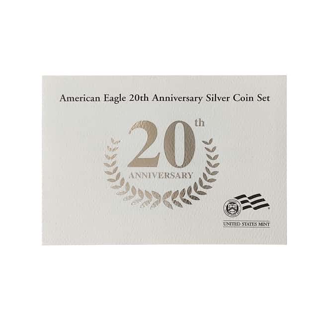 2006 W/P 1 oz Silver American Eagle 3-Coin Set - 20th Anniversary (w/Box & COA)