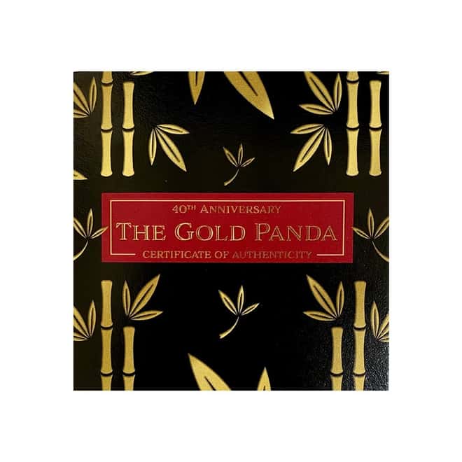 2022 50 gram Silver 40th Ann of the Gold Panda Domed Coin Solomon Islands .999 Fine (w/Box & COA)